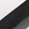 Seisuke Blue Steel No.1 Black Finished Nakiri 165mm Burnt Chestnut (ferrule: Cherry Wood) Handle - Japannywholesale