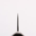 Seisuke Blue Steel No.1 Black Finished Nakiri 165mm Burnt Chestnut (ferrule: Cherry Wood) Handle - Japannywholesale