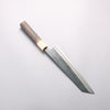 Seisuke Blue Super Black Finished Kiritsuke Gyuto 210mm Burnt Chestnut (ferrule: Cherry Wood) Handle - Japannywholesale