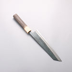 Seisuke Blue Super Black Finished Kiritsuke Gyuto 210mm Burnt Chestnut (ferrule: Cherry Wood) Handle - Japannywholesale