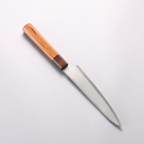 Sakai Takayuki Grand Chef Hamon Böhler SP Steel 45 Layer Damascus Petty-Utility 150mm Rosewood (Ferrule: Black Pakka Wood) Handle - Japannywholesale