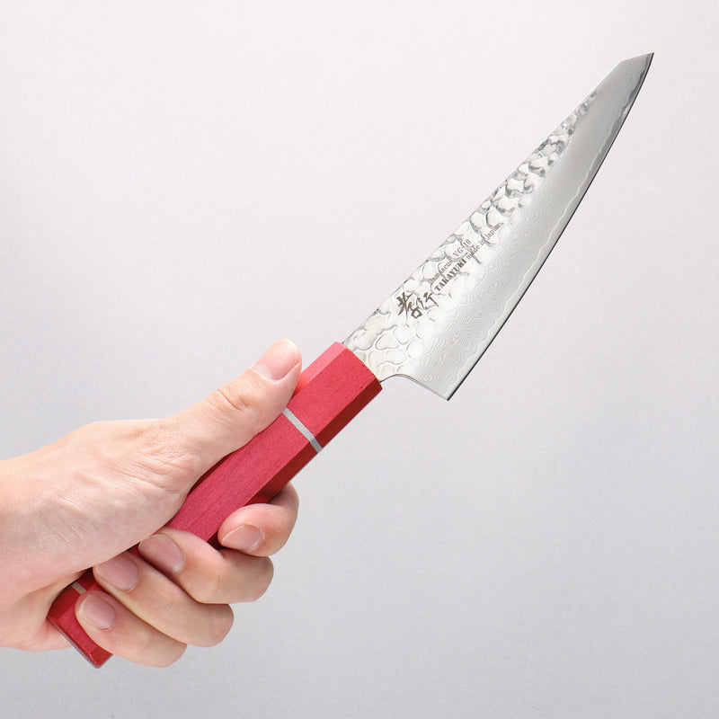 Sakai Takayuki VG10 33 Layer Damascus Sabaki 150mm Live oak Lacquered (Kouseki) Handle - Japannywholesale