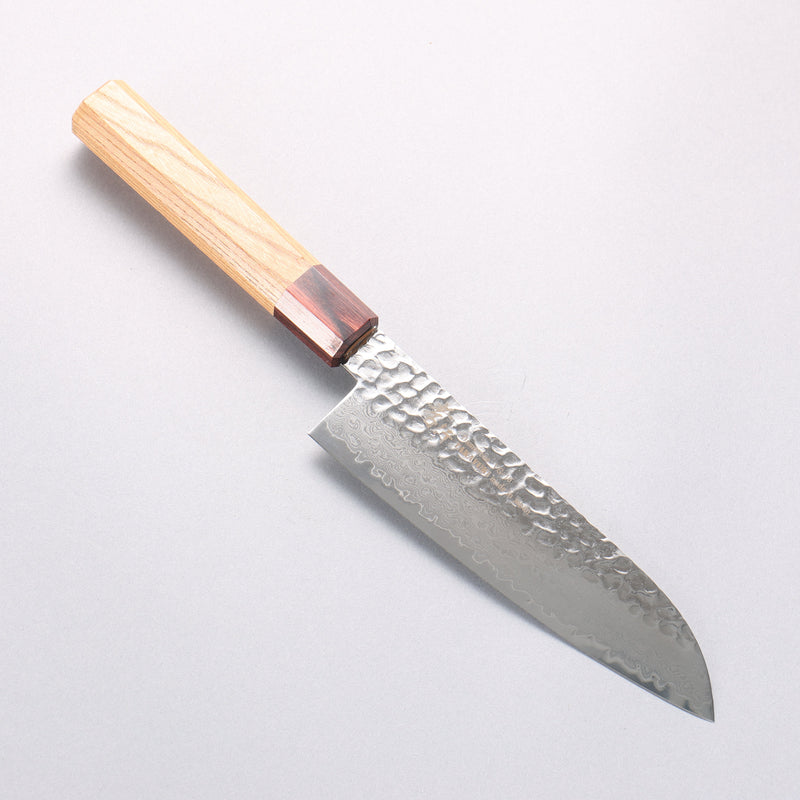 Sakai Takayuki VG10 33 Layer Damascus Santoku  170mm Keyaki (Japanese Elm) Handle