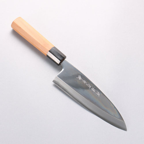 Sakai Takayuki Hakugin INOX Mirrored Finish Deba 180mm Yew tree Handle - Japannywholesale