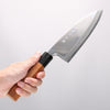 Sakai Takayuki Hakugin INOX Mirrored Finish Deba 180mm Yew tree Handle - Japannywholesale