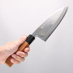 Sakai Takayuki Hakugin INOX Mirrored Finish Deba 180mm Yew tree Handle - Japannywholesale