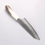 Sakai Takayuki VG10 33 Layer Damascus Kengata Santoku 160mm Cow Bone Handle with Sheath - Japannywholesale