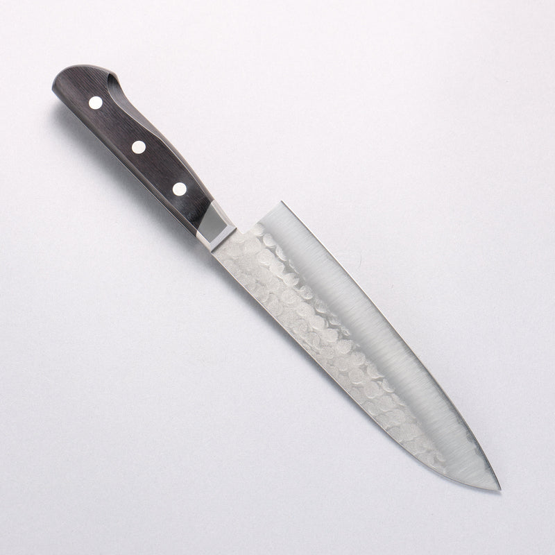 Sakai Takayuki Blue Steel Hammered 3 Layer Santoku 180mm - Japannywholesale