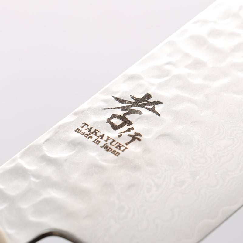 Sakai Takayuki VG10 33 Layer Damascus Nakiri 160mm Cow Bone Handle with Sheath - Japannywholesale