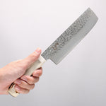 Sakai Takayuki VG10 33 Layer Damascus Nakiri 160mm Cow Bone Handle with Sheath - Japannywholesale