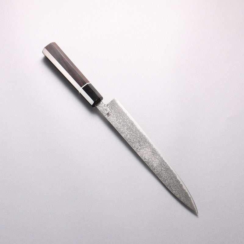 Shigeki Tanaka Habakiri SG2 Damascus Slicer 240mm Ebony Wood Handle - Japannywholesale