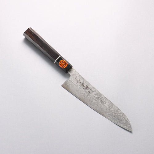 Shigeki Tanaka Habakiri SG2 Damascus Gyuto 180mm Ebony Wood Handle - Japannywholesale