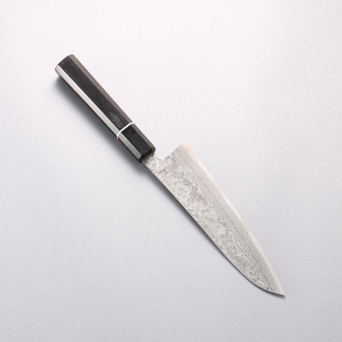 Shigeki Tanaka Habakiri SG2 Damascus Gyuto 180mm Ebony Wood Handle - Japannywholesale