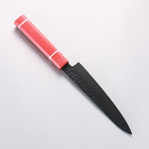 Sakai Takayuki Kurokage VG10 Hammered Teflon Coating Petty-Utility 150mm Live oak Lacquered (Kouseki) Handle - Japannywholesale