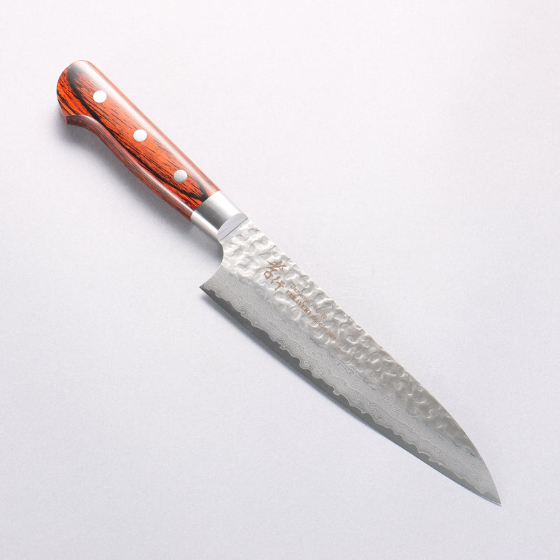 Sakai Takayuki VG10 33 Layer Damascus Gyuto  180mm Mahogany Pakka wood Handle