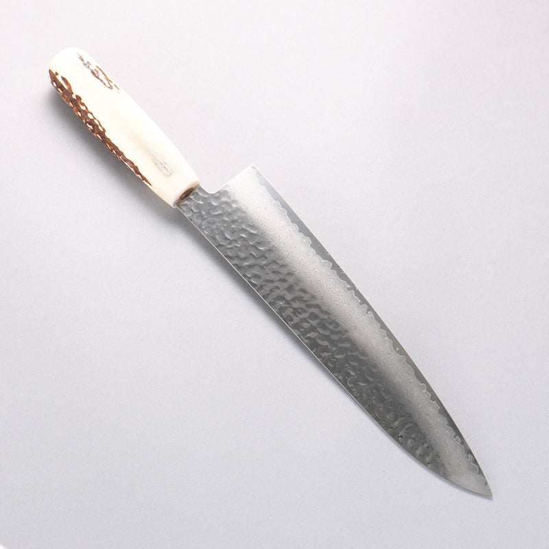 Sakai Takayuki VG10 33 Layer Damascus Gyuto 240mm Cow Bone Handle with Sheath - Japannywholesale
