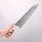 Sakai Takayuki VG10 33 Layer Damascus Gyuto 240mm Cow Bone Handle with Sheath - Japannywholesale