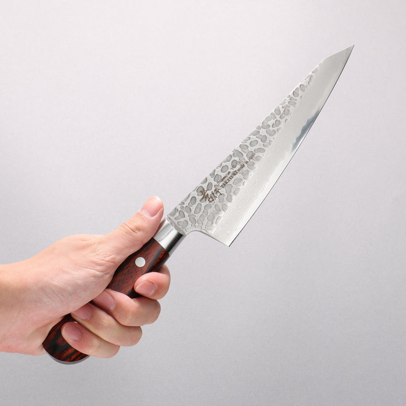 Sakai Takayuki VG10 33 Layer Damascus Sabaki 180mm Mahogany Pakka wood Handle - Japannywholesale