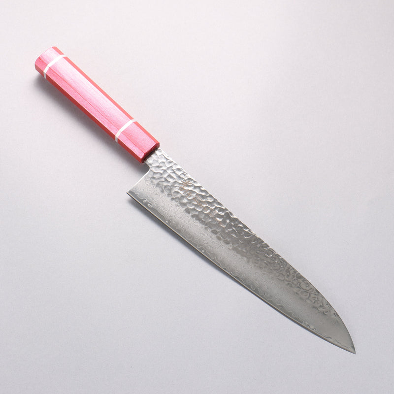 Sakai Takayuki VG10 33 Layer Damascus Gyuto 240mm Live oak Lacquered (Kouseki) Handle - Japannywholesale