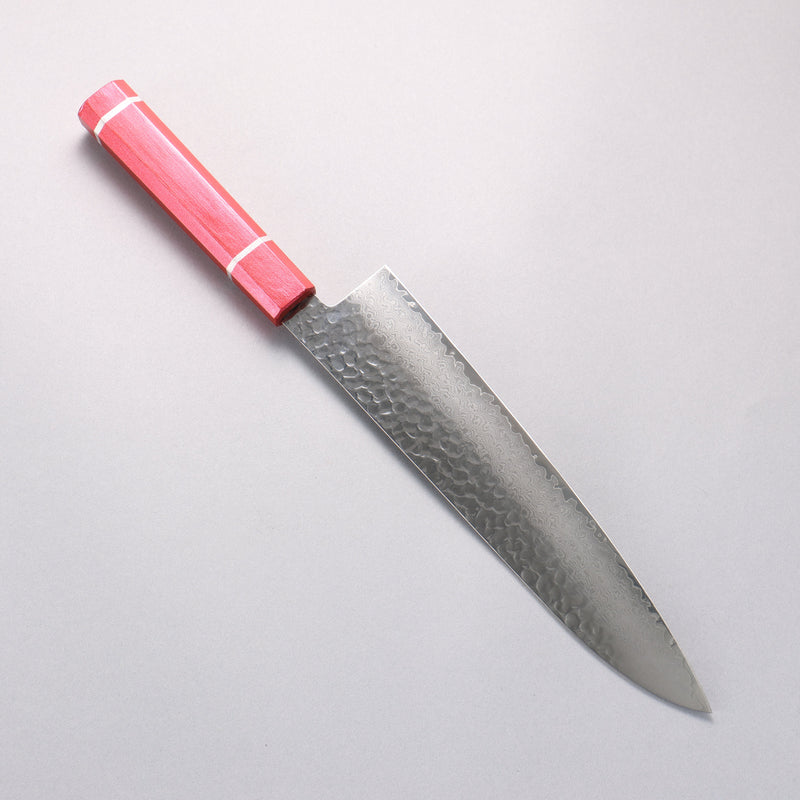 Sakai Takayuki VG10 33 Layer Damascus Gyuto 240mm Live oak Lacquered (Kouseki) Handle - Japannywholesale