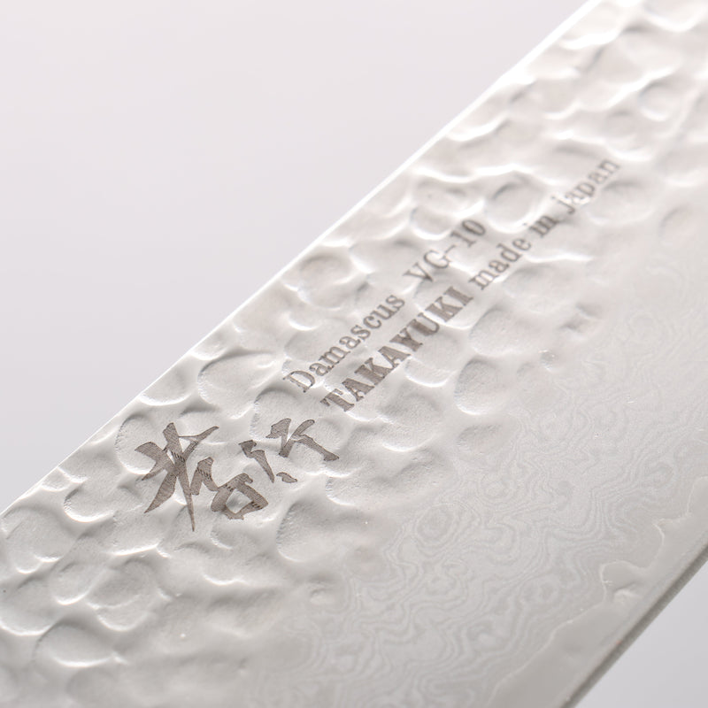 Sakai Takayuki VG10 33 Layer Damascus Gyuto 240mm Live oak Lacquered (Kouseki) Handle - Japannywholesale