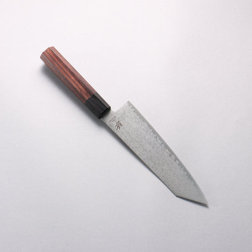 Seisuke VG10 8 Layer Damascus Kiritsuke Santoku 180mm Rosewood (Ferrule: Black Pakka Wood) Handle - Japannywholesale