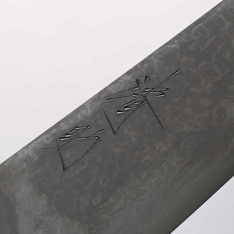 Seisuke VG10 8 Layer Damascus Kiritsuke Santoku 180mm Rosewood (Ferrule: Black Pakka Wood) Handle - Japannywholesale