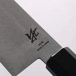 Seisuke VG10 8 Layer Damascus Kiritsuke Santoku 180mm Rosewood (Ferrule: Black Pakka Wood) Handle - Japannywholesale