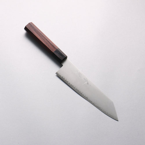 Seisuke VG10 Kiritsuke Santoku 180mm Rosewood (Ferrule: Black Pakka Wood) Handle - Japannywholesale