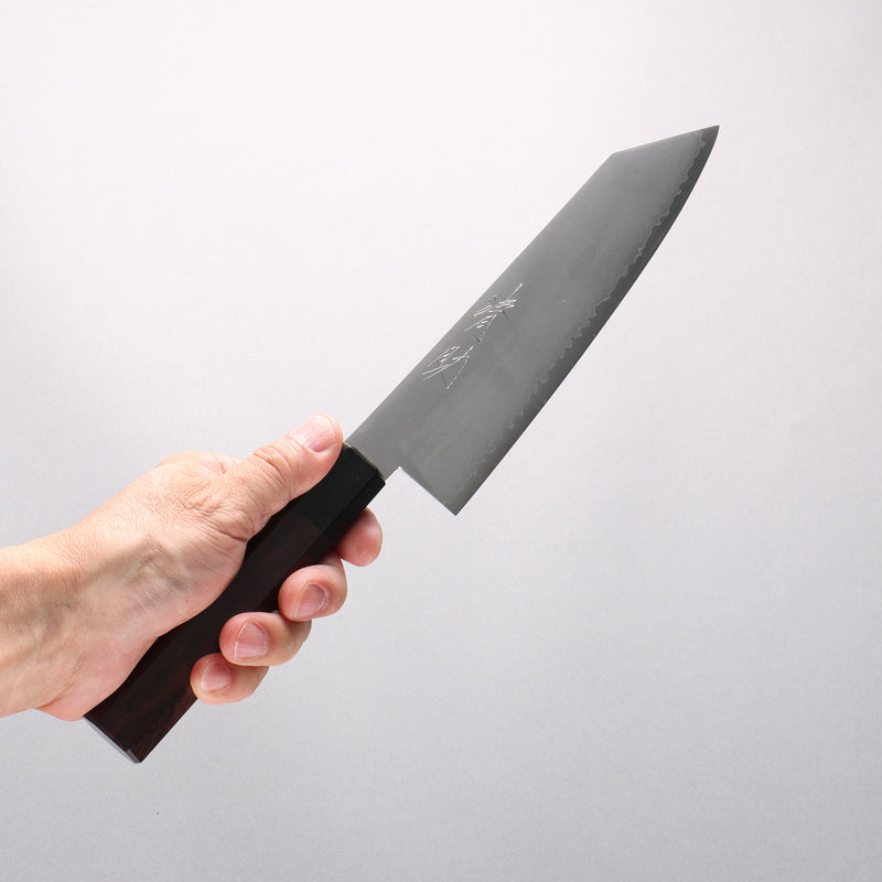 Seisuke VG10 Kiritsuke Santoku 180mm Rosewood (Ferrule: Black Pakka Wood) Handle - Japannywholesale