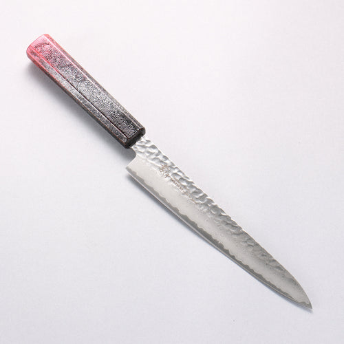Sakai Takayuki Rinnou VG10 33 Layer Damascus Petty-Utility Japanese Knife 180mm Red Lacquered Handle - Japannywholesale