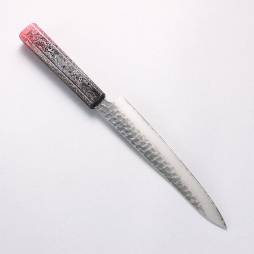 Sakai Takayuki Rinnou VG10 33 Layer Damascus Petty-Utility Japanese Knife 180mm Red Lacquered Handle - Japannywholesale