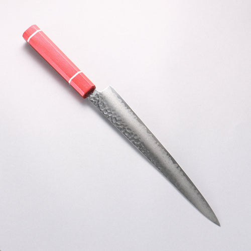 Sakai Takayuki VG10 33 Layer Damascus Sujihiki 240mm Live oak Lacquered (Kouseki) Handle - Japannywholesale