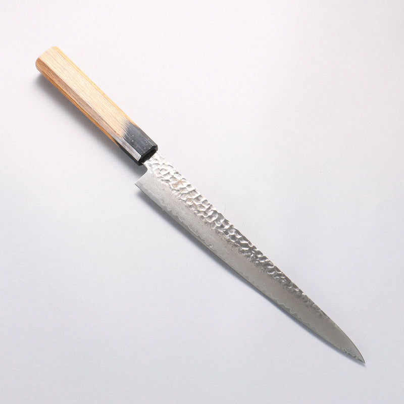 Sakai Takayuki VG10 33 Layer Damascus Sujihiki 240mm Live oak Lacquered (Kokushin) Handle - Japannywholesale