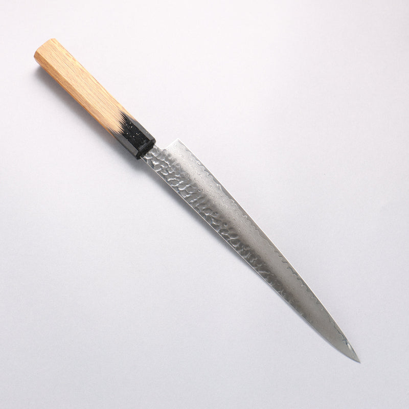 Sakai Takayuki VG10 33 Layer Damascus Sujihiki 240mm Live oak Lacquered (Kokushin) Handle - Japannywholesale
