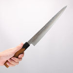 Sakai Takayuki VG10 33 Layer Damascus Sujihiki 240mm Live oak Lacquered (Kokushin) Handle - Japannywholesale