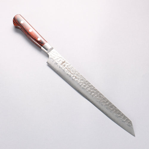 Sakai Takayuki VG10 33 Layer Damascus Kengata Yanagiba 270mm Mahogany Pakka wood Handle - Japannywholesale