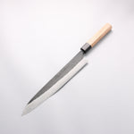 Nao Yamamoto White Steel No.2 Black Finished Sujihiki 270mm Walnut Handle - Japannywholesale