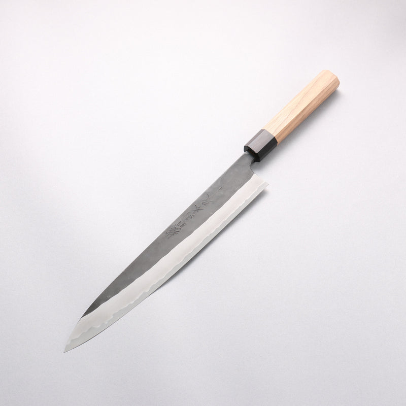 Nao Yamamoto White Steel No.2 Black Finished Sujihiki 270mm Walnut Handle - Japannywholesale