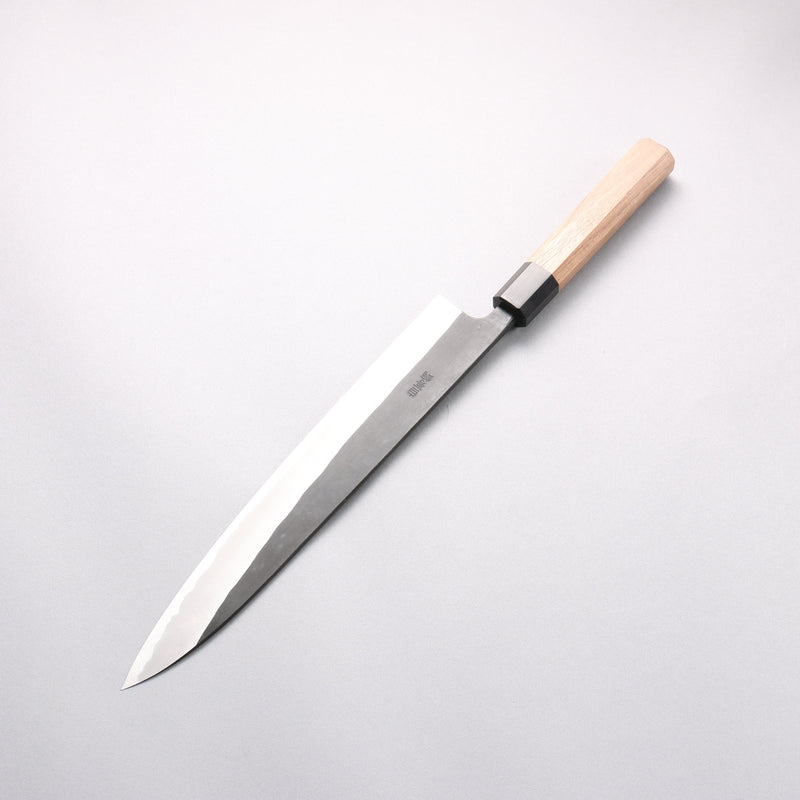 Nao Yamamoto White Steel No.2 Black Finished Sujihiki 270mm Walnut Handle - Japannywholesale