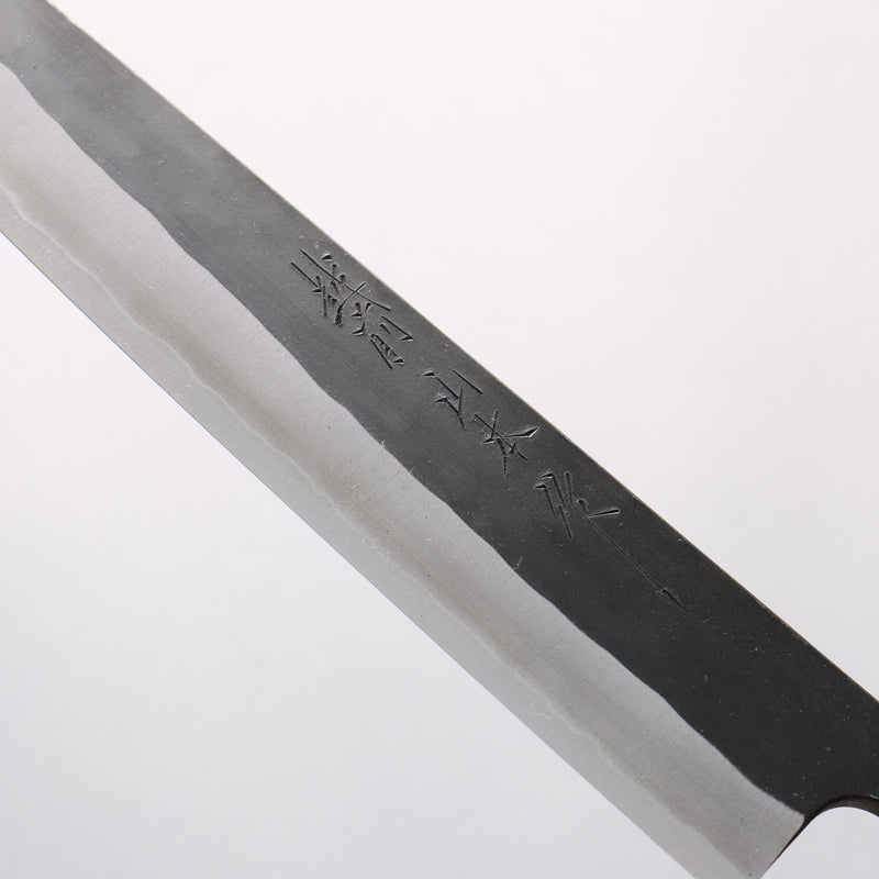 Nao Yamamoto White Steel No.2 Black Finished Sujihiki 270mm Walnut Handle - Japannywholesale