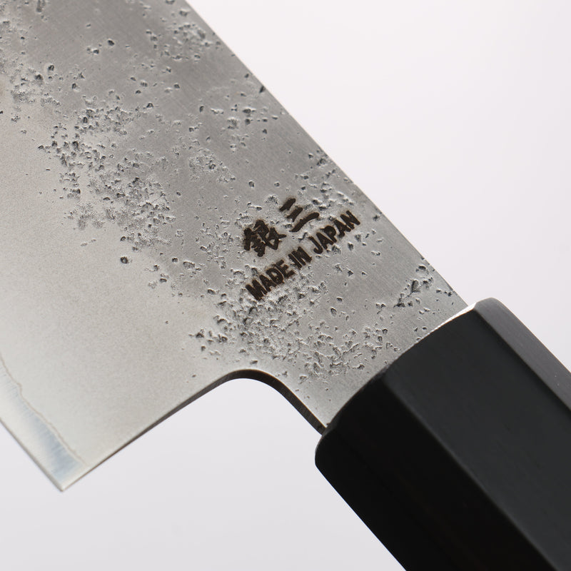 Higuchi Silver Steel No.3 Nashiji Kiritsuke Gyuto 210mm Black Pakka wood Handle - Japannywholesale
