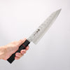 Higuchi Silver Steel No.3 Nashiji Kiritsuke Gyuto 210mm Black Pakka wood Handle - Japannywholesale