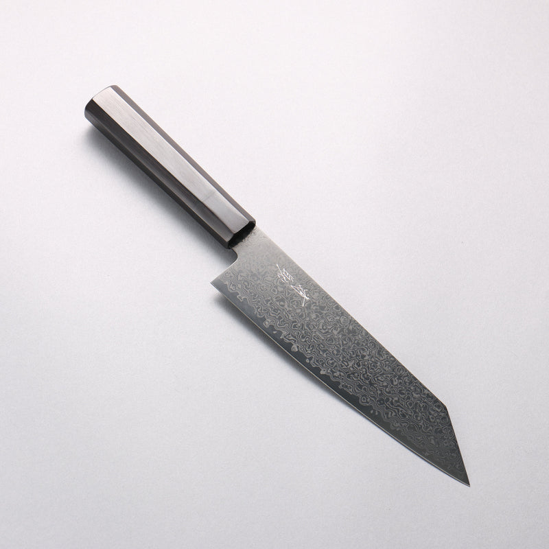 Seisuke Dark Horse SG2 Black Damascus Kiritsuke Santoku 180mm Black Pakka wood Handle - Japannywholesale