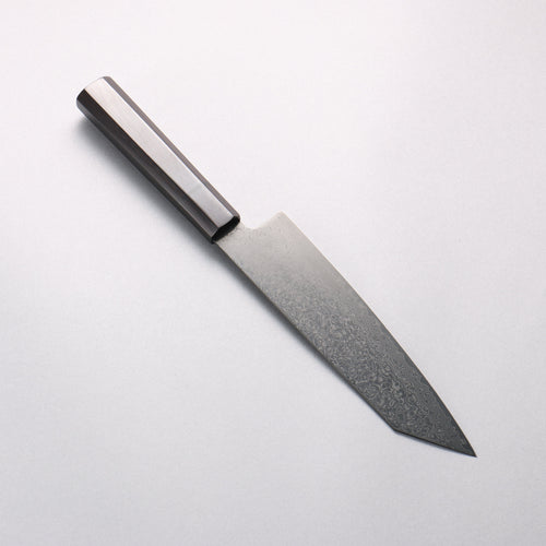 Seisuke Dark Horse SG2 Black Damascus Kiritsuke Santoku 180mm Black Pakka wood Handle - Japannywholesale