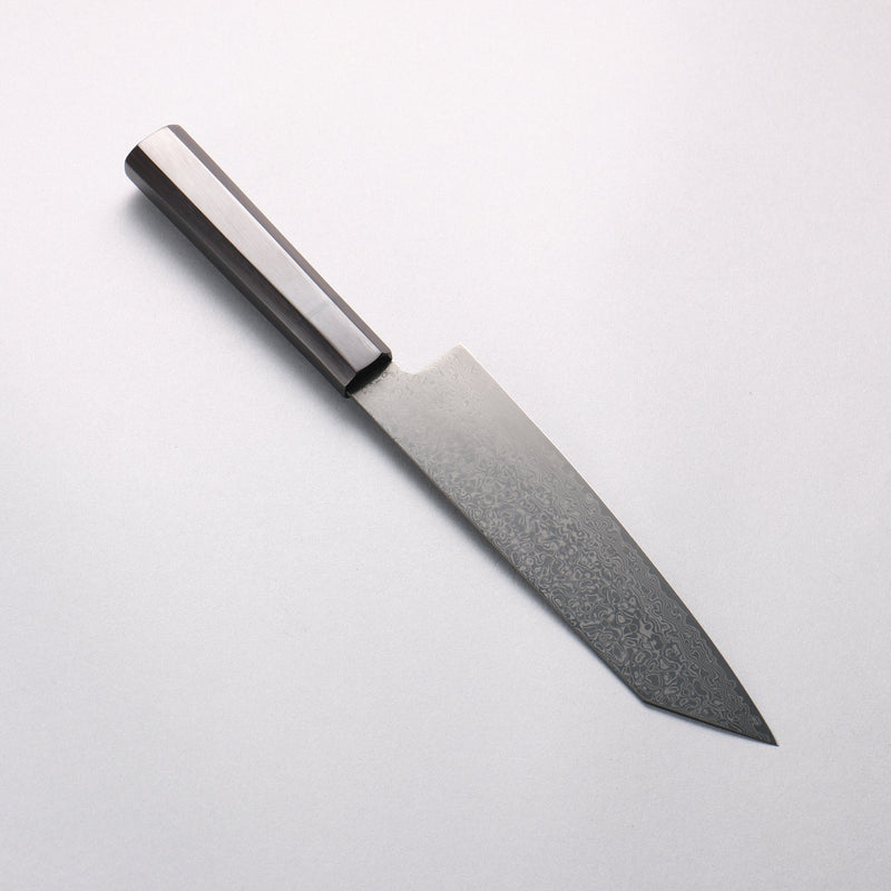 Seisuke Dark Horse SG2 Black Damascus Kiritsuke Santoku 180mm Black Pakka wood Handle - Japannywholesale