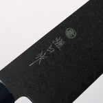 Higuchi SG2 Black Damascus Kiritsuke Santoku 180mm Black Pakka wood Handle - Japannywholesale