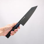Higuchi SG2 Black Damascus Kiritsuke Santoku 180mm Black Pakka wood Handle - Japannywholesale