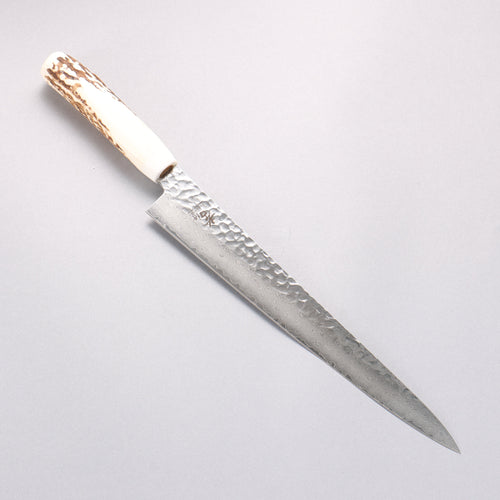 Sakai Takayuki VG10 33 Layer Damascus Sujihiki 240mm Cow Bone Handle with Sheath - Japannywholesale
