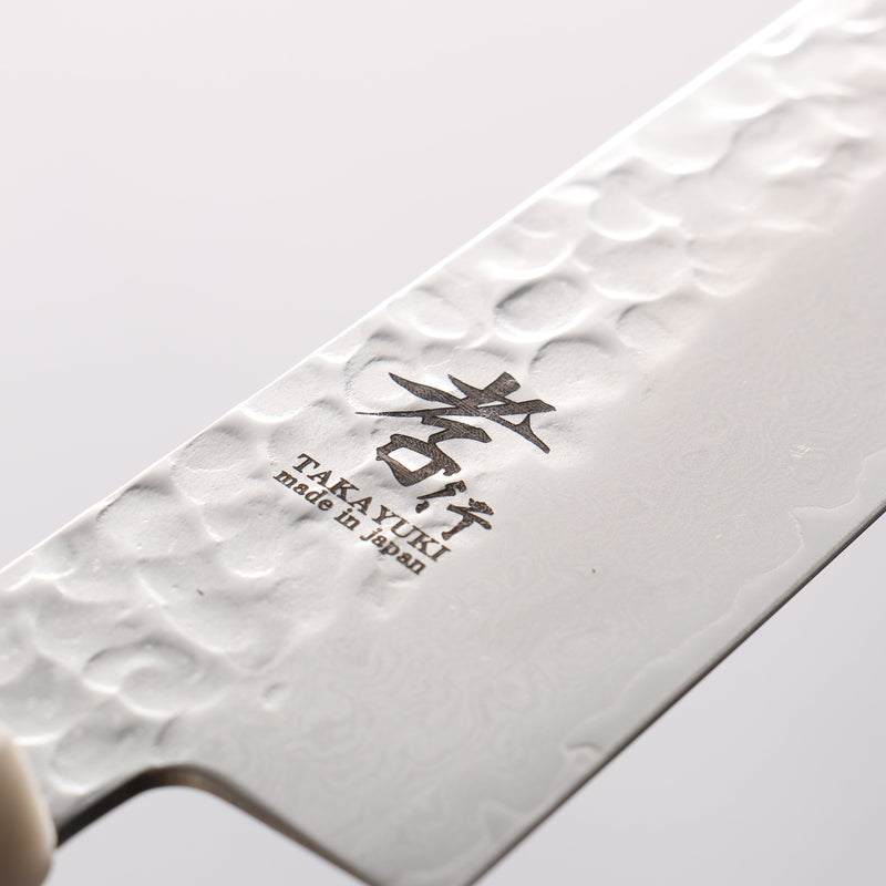 Sakai Takayuki VG10 33 Layer Damascus Sujihiki 240mm Cow Bone Handle with Sheath - Japannywholesale